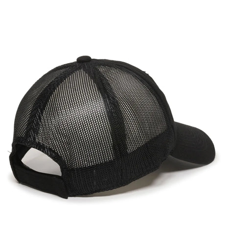 Outdoor Cap FWT-130 Garment Washed Unstructured Trucker Hat Unisex Accessories Hats & Caps