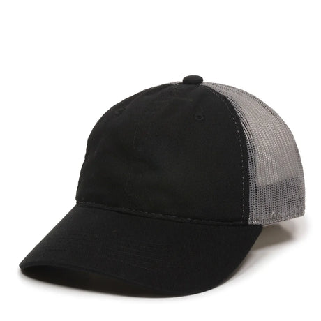 Outdoor Cap FWT-130 Garment Washed Unstructured Trucker Hat Unisex Accessories Hats & Caps