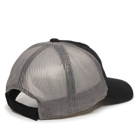 Outdoor Cap FWT-130 Garment Washed Unstructured Trucker Hat Unisex Accessories Hats & Caps