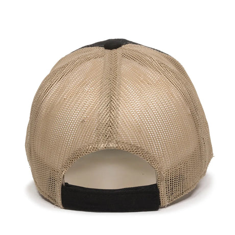 Outdoor Cap FWT-130 Garment Washed Unstructured Trucker Hat Unisex Accessories Hats & Caps