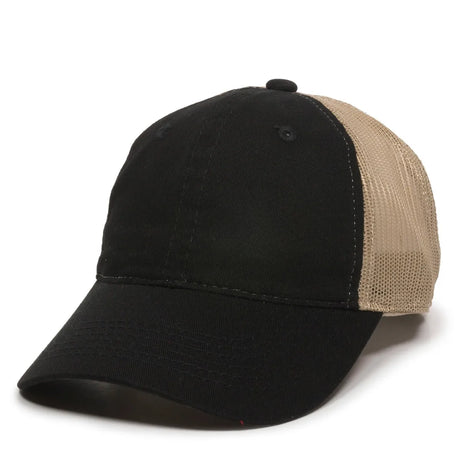 Outdoor Cap FWT-130 Garment Washed Unstructured Trucker Hat Unisex Accessories Hats & Caps