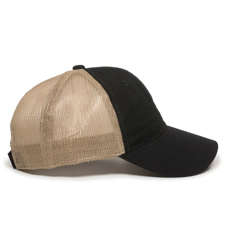 Outdoor Cap FWT-130 Garment Washed Unstructured Trucker Hat Unisex Accessories Hats & Caps