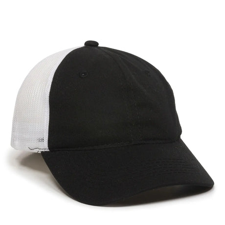 Outdoor Cap FWT-130 Garment Washed Unstructured Trucker Hat Unisex Accessories Hats & Caps