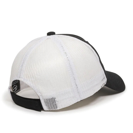 Outdoor Cap FWT-130 Garment Washed Unstructured Trucker Hat Unisex Accessories Hats & Caps