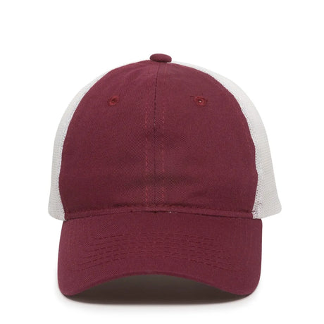 Outdoor Cap FWT-130 Garment Washed Unstructured Trucker Hat Unisex Accessories Hats & Caps