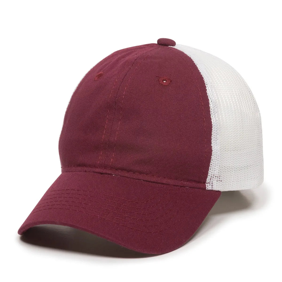 Outdoor Cap FWT-130 Garment Washed Unstructured Trucker Hat Unisex Accessories Hats & Caps