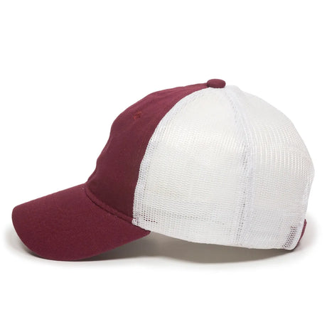 Outdoor Cap FWT-130 Garment Washed Unstructured Trucker Hat Unisex Accessories Hats & Caps