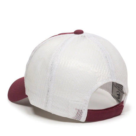 Outdoor Cap FWT-130 Garment Washed Unstructured Trucker Hat Unisex Accessories Hats & Caps