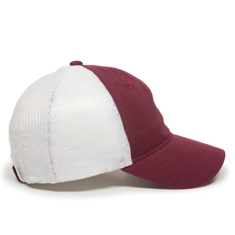 Outdoor Cap FWT-130 Garment Washed Unstructured Trucker Hat Unisex Accessories Hats & Caps