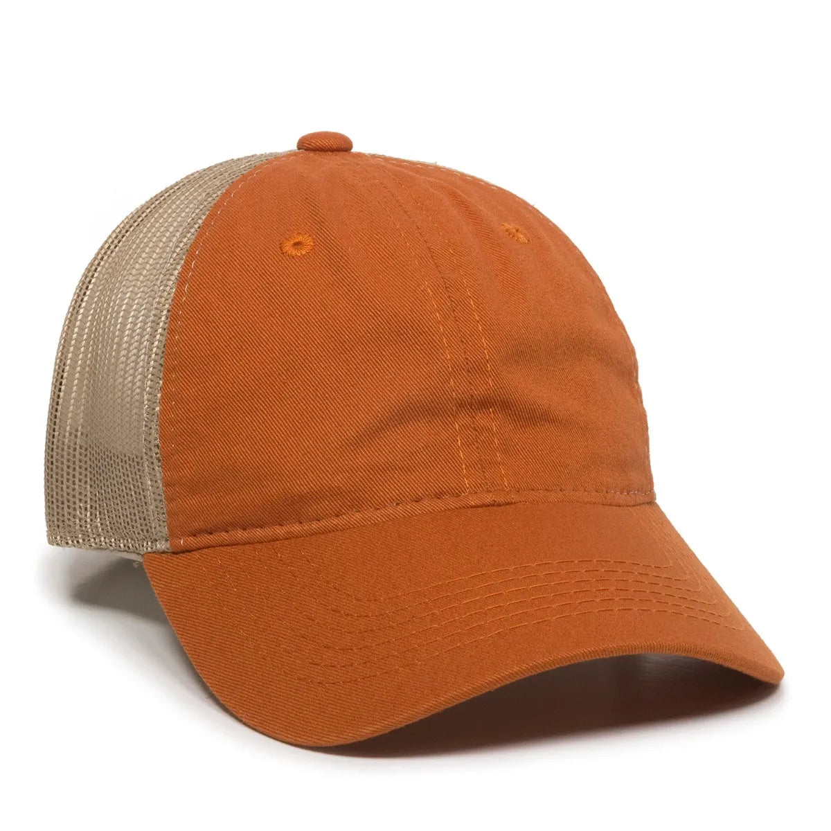 Outdoor Cap FWT-130 Garment Washed Unstructured Trucker Hat-1