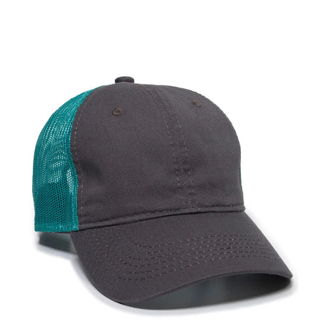 Outdoor Cap FWT-130 Garment Washed Unstructured Trucker Hat Unisex Accessories Hats & Caps