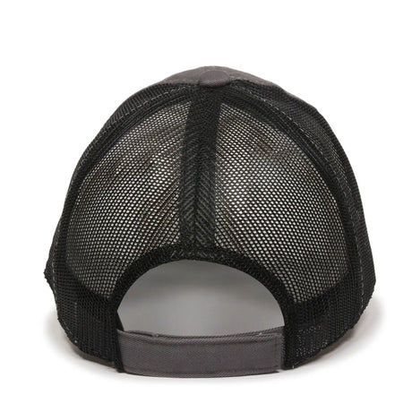 Outdoor Cap FWT-130 Garment Washed Unstructured Trucker Hat Unisex Accessories Hats & Caps