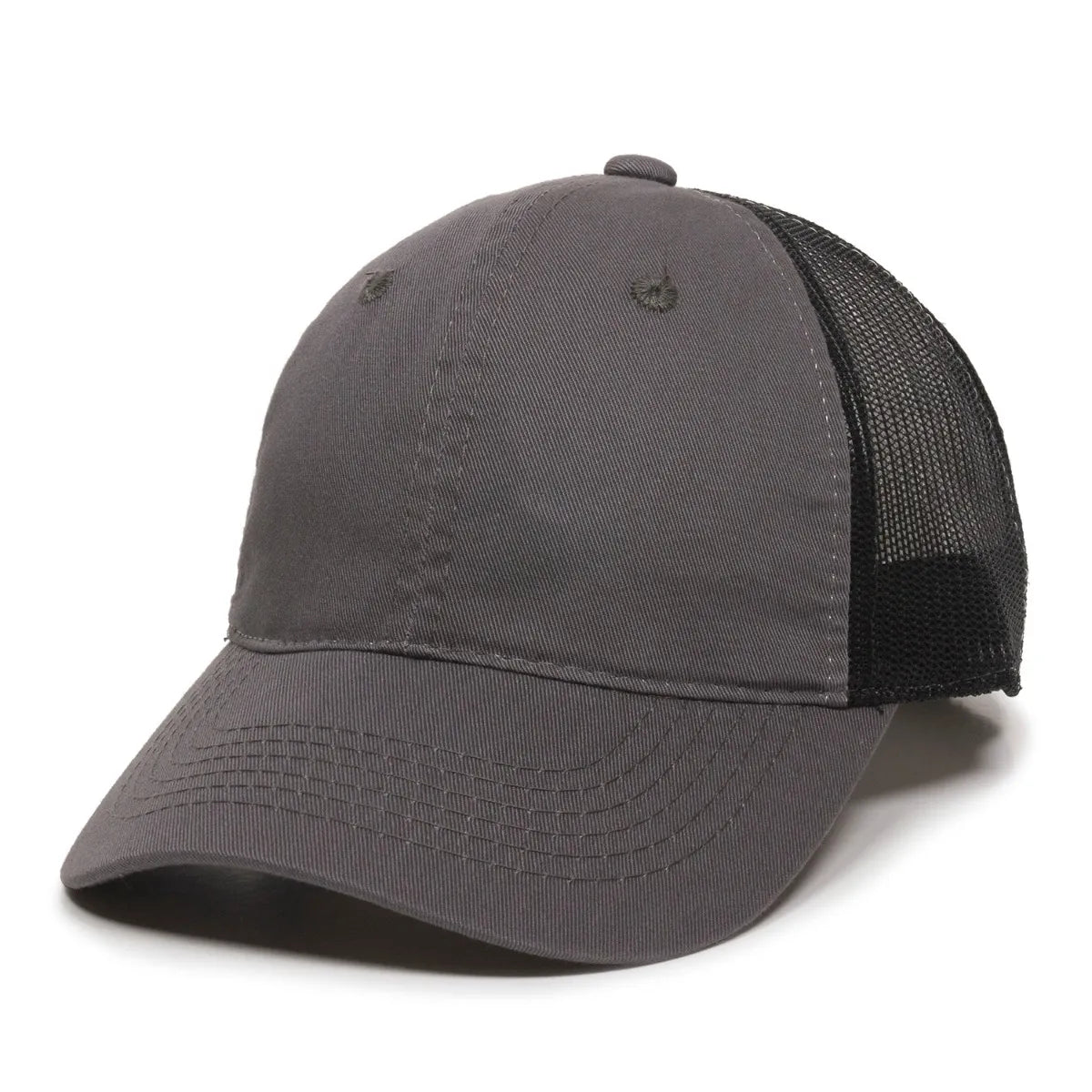 Outdoor Cap FWT-130 Garment Washed Unstructured Trucker Hat Unisex Accessories Hats & Caps