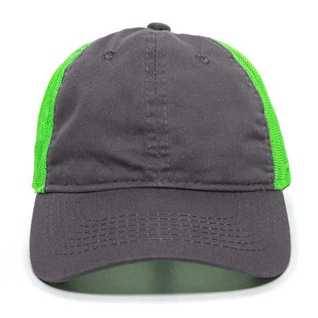Outdoor Cap FWT-130 Garment Washed Unstructured Trucker Hat Unisex Accessories Hats & Caps