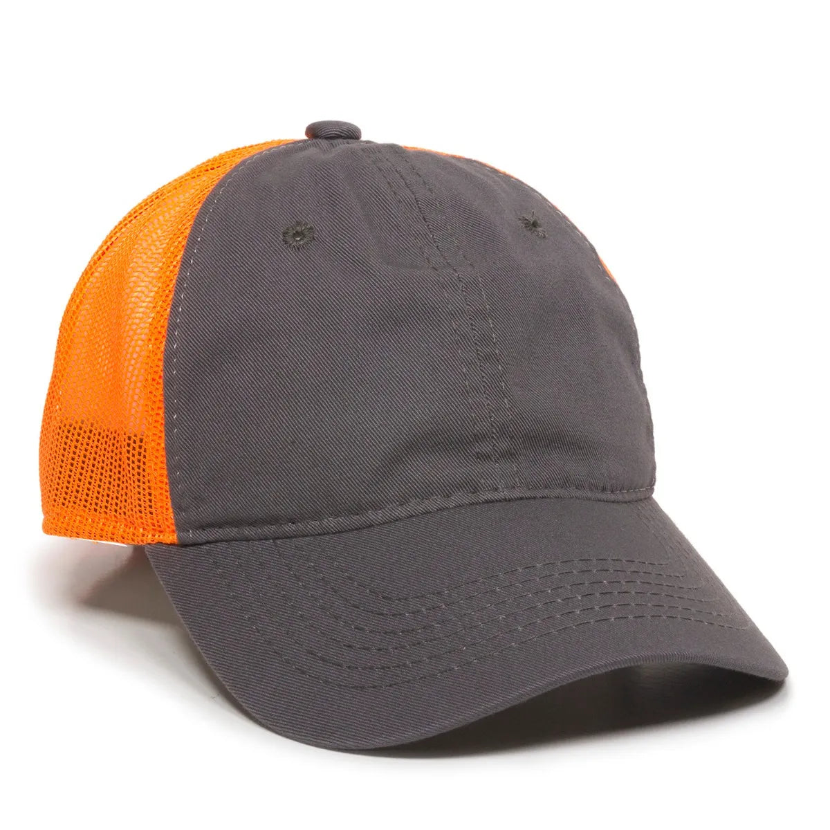 Outdoor Cap FWT-130 Garment Washed Unstructured Trucker Hat-1