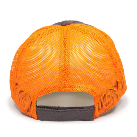 Outdoor Cap FWT-130 Garment Washed Unstructured Trucker Hat Unisex Accessories Hats & Caps