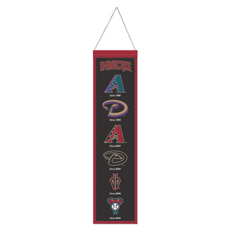 Wincraft Arizona Diamondbacks Heritage Evolution Design Wool Banner 8x32 Fan Gear MLB Arizona Diamondbacks