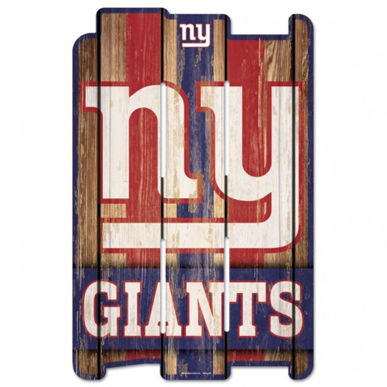 Wincraft New York Giants Fence Style Wood Sign 11x17 Fan Gear NFL New York Giants