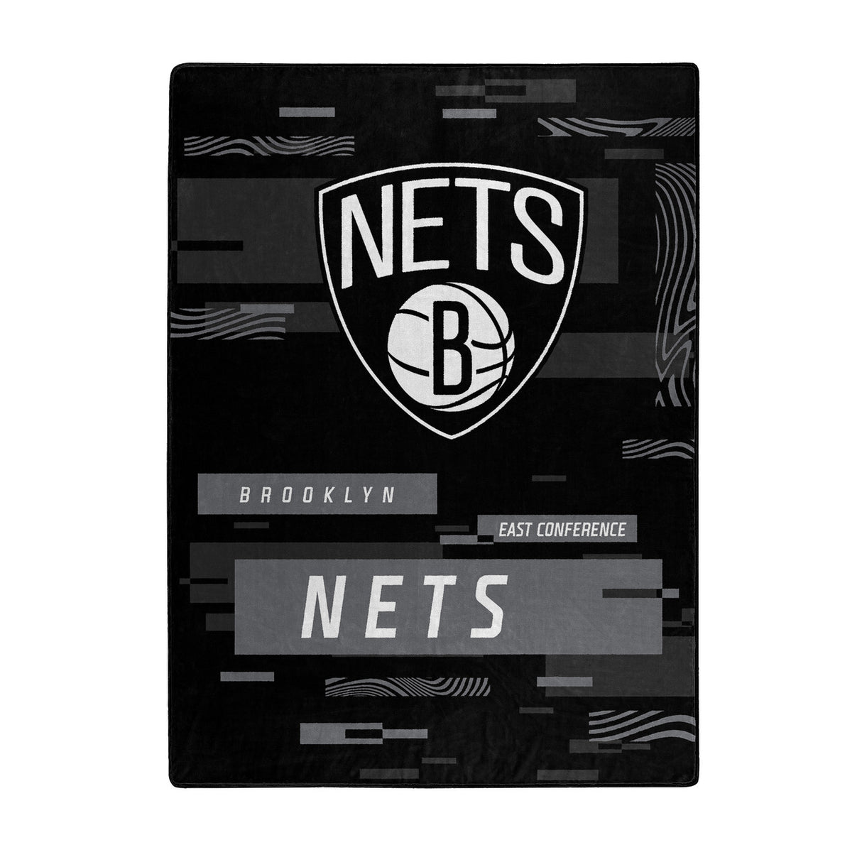 Northwest Company Brooklyn Nets Raschel Digitize Design Blanket 60x80 - Special Order Fan Gear NBA Brooklyn Nets