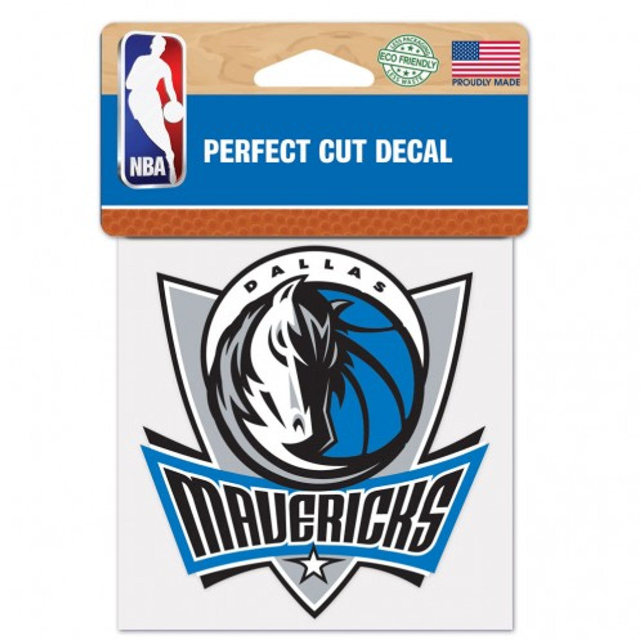 Wincraft Dallas Mavericks Color Perfect Cut Decal 4x4 Fan Gear NBA Dallas Mavericks