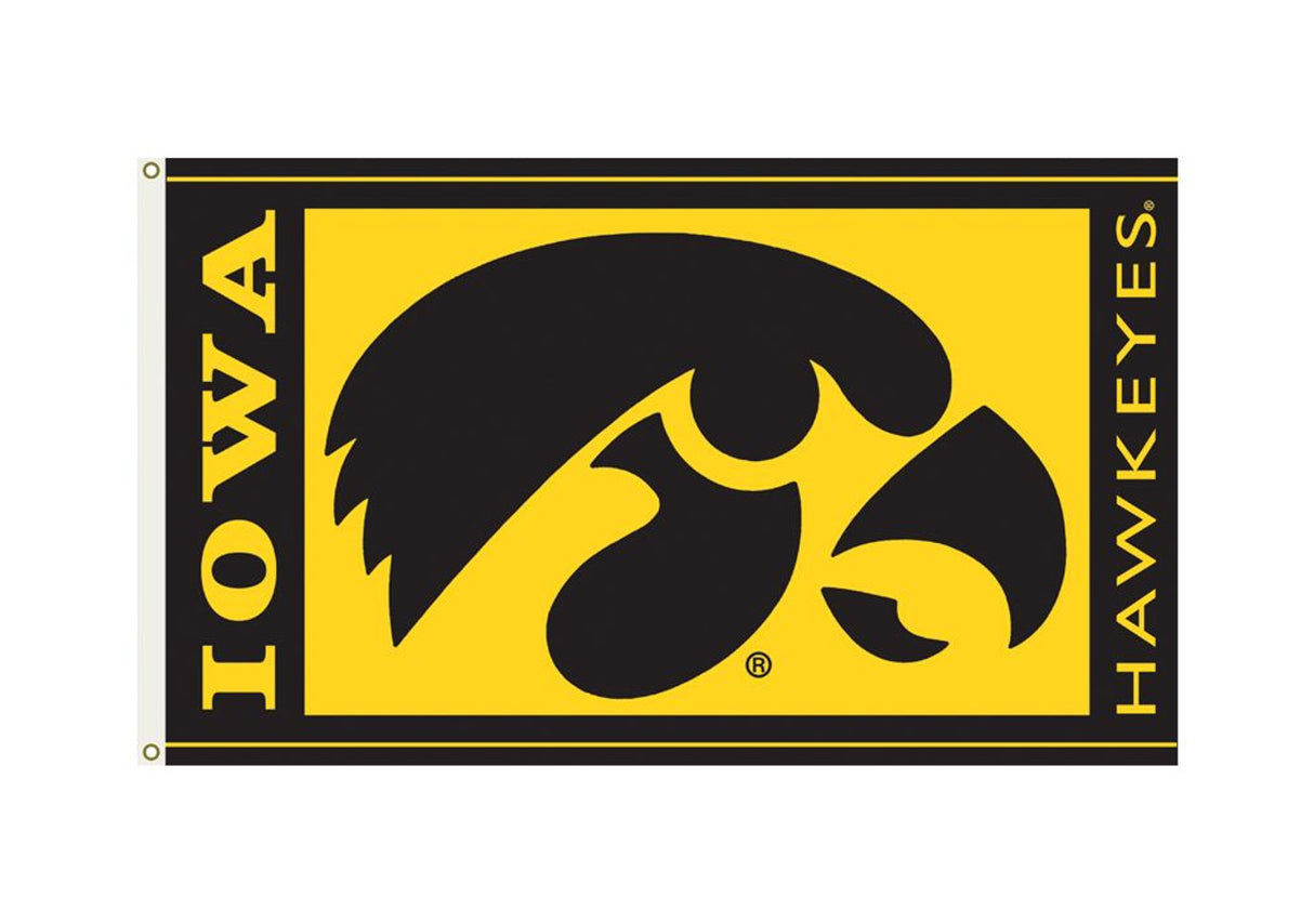 BSI Products Iowa Hawkeyes Flag 3x5 Fan Gear NCAA Iowa Hawkeyes