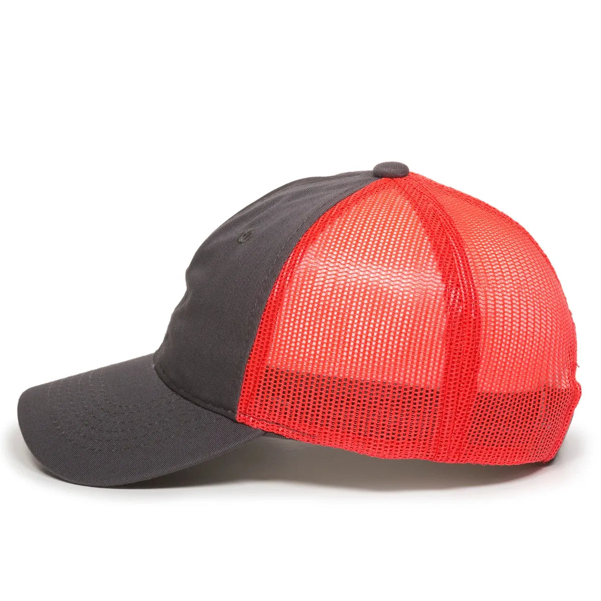 Outdoor Cap FWT-130 Garment Washed Unstructured Trucker Hat Unisex Accessories Hats & Caps