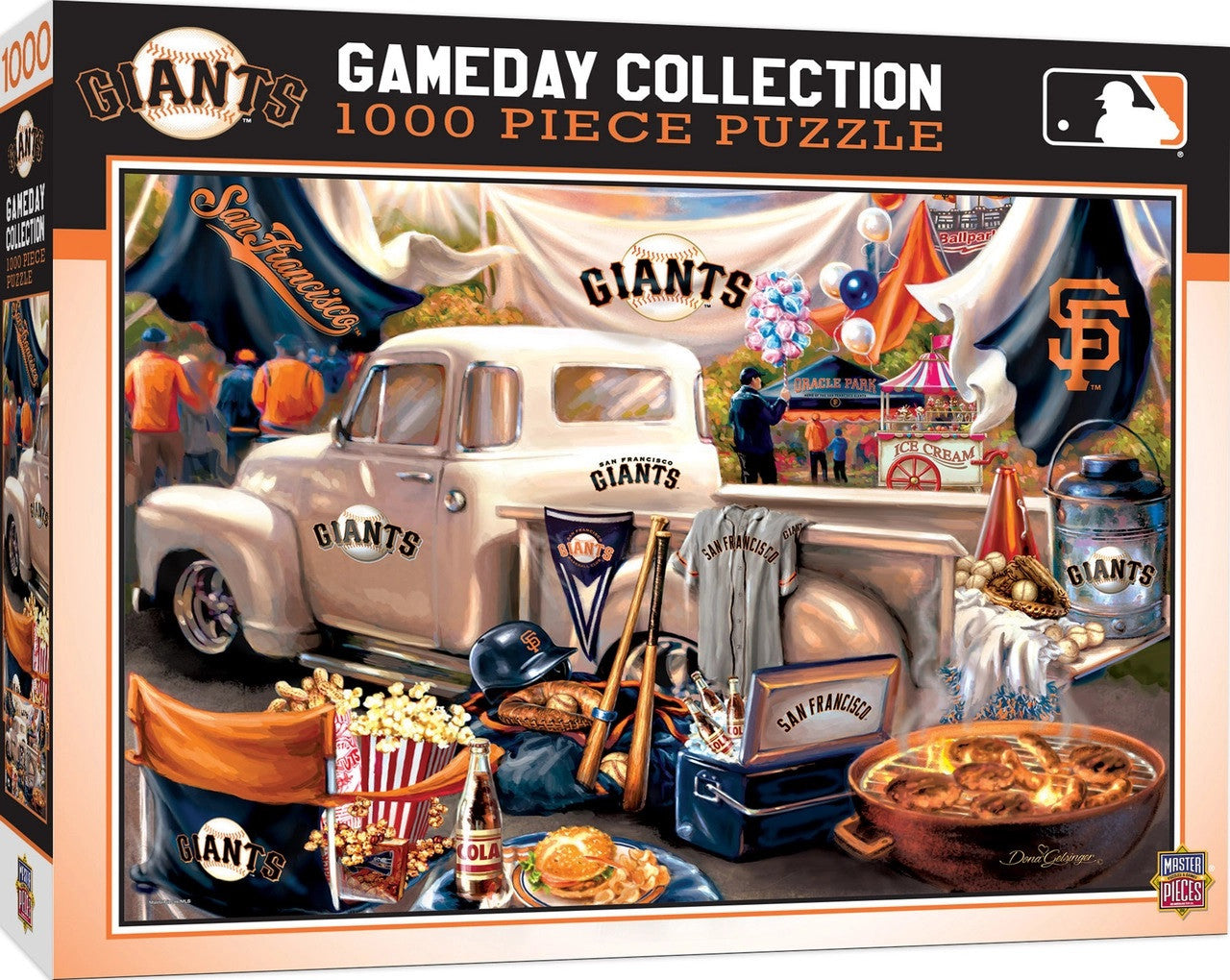 Masterpieces Puzzle Company San Francisco Giants Gameday Design 1000 Piece Puzzle Fan Gear MLB San Francisco Giants