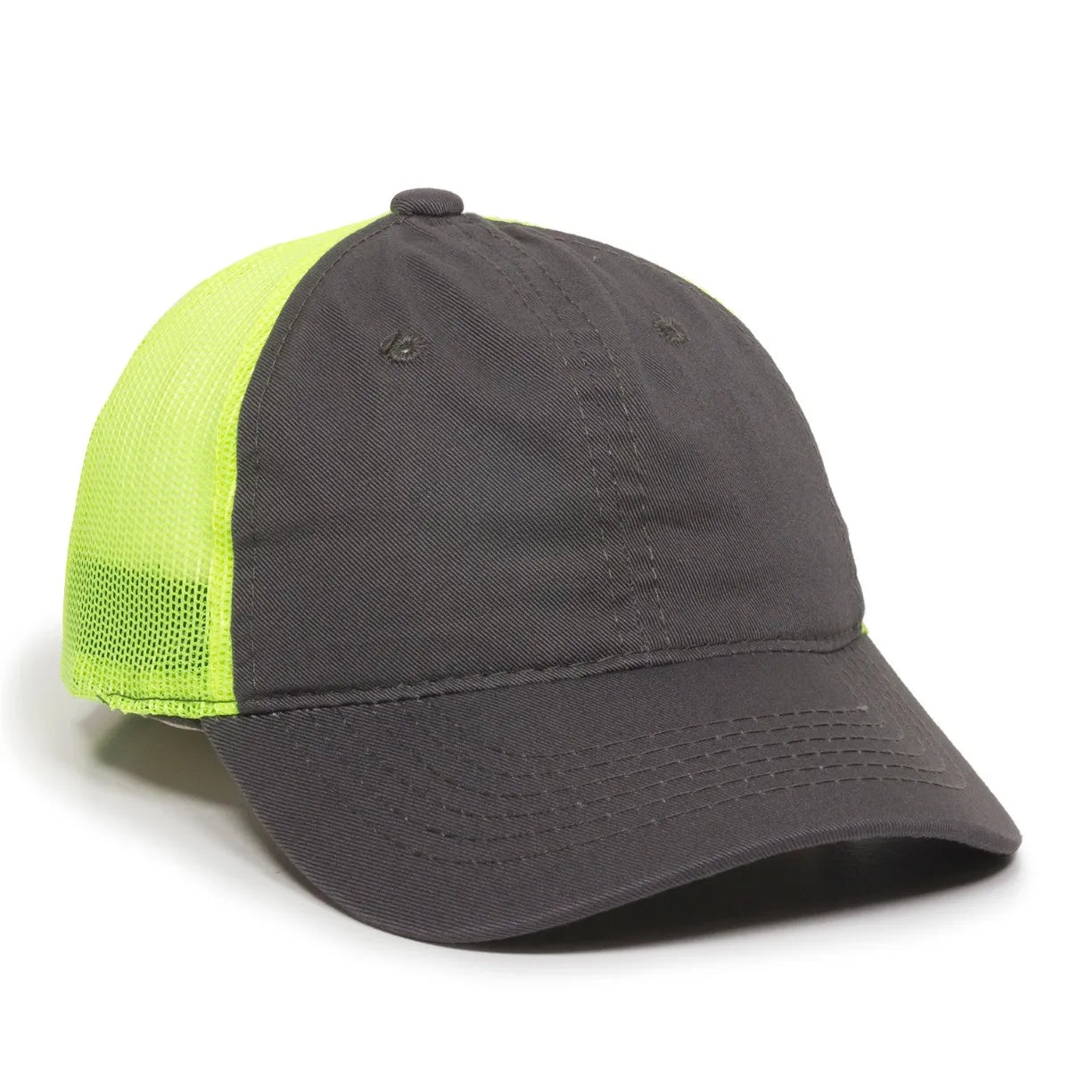 Outdoor Cap FWT-130 Garment Washed Unstructured Trucker Hat Unisex Accessories Hats & Caps