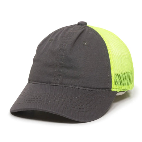 Outdoor Cap FWT-130 Garment Washed Unstructured Trucker Hat Unisex Accessories Hats & Caps