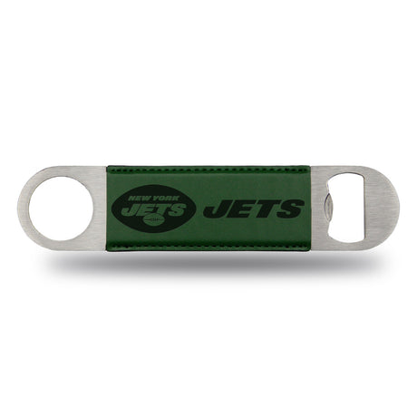 Rico Industries New York Jets Bar Laser Engraved Blade Bottle Opener Fan Gear NFL New York Jets