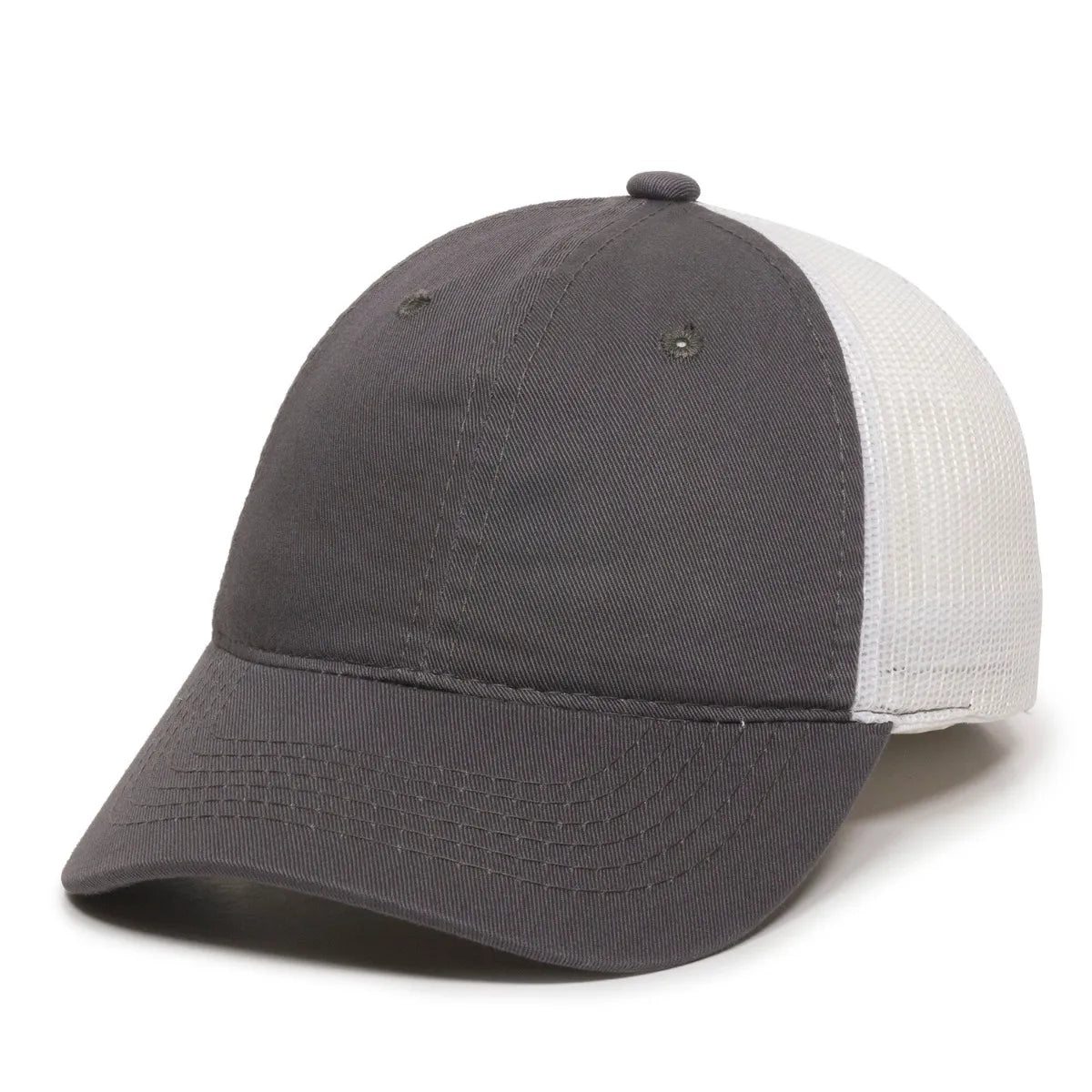 Outdoor Cap FWT-130 Garment Washed Unstructured Trucker Hat Unisex Accessories Hats & Caps