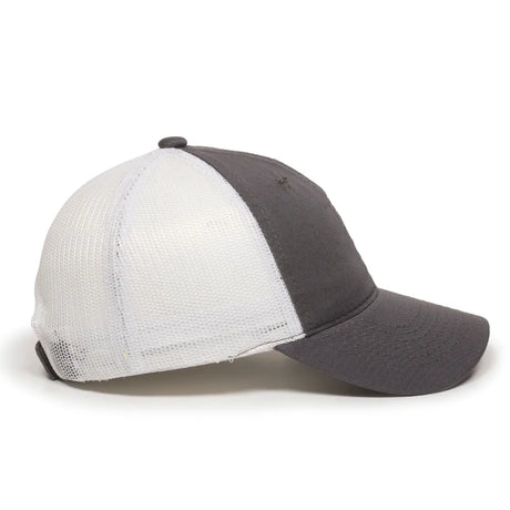 Outdoor Cap FWT-130 Garment Washed Unstructured Trucker Hat Unisex Accessories Hats & Caps