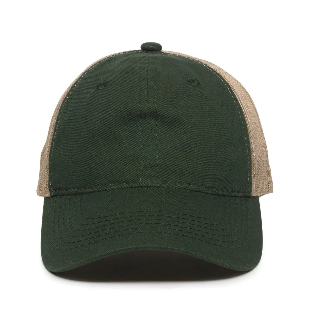 Outdoor Cap FWT-130 Garment Washed Unstructured Trucker Hat Unisex Accessories Hats & Caps
