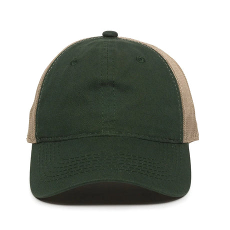 Outdoor Cap FWT-130 Garment Washed Unstructured Trucker Hat Unisex Accessories Hats & Caps