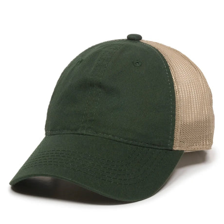 Outdoor Cap FWT-130 Garment Washed Unstructured Trucker Hat Unisex Accessories Hats & Caps