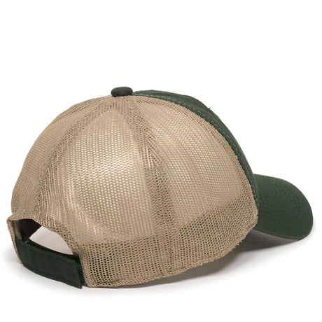 Outdoor Cap FWT-130 Garment Washed Unstructured Trucker Hat Unisex Accessories Hats & Caps