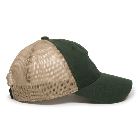 Outdoor Cap FWT-130 Garment Washed Unstructured Trucker Hat Unisex Accessories Hats & Caps