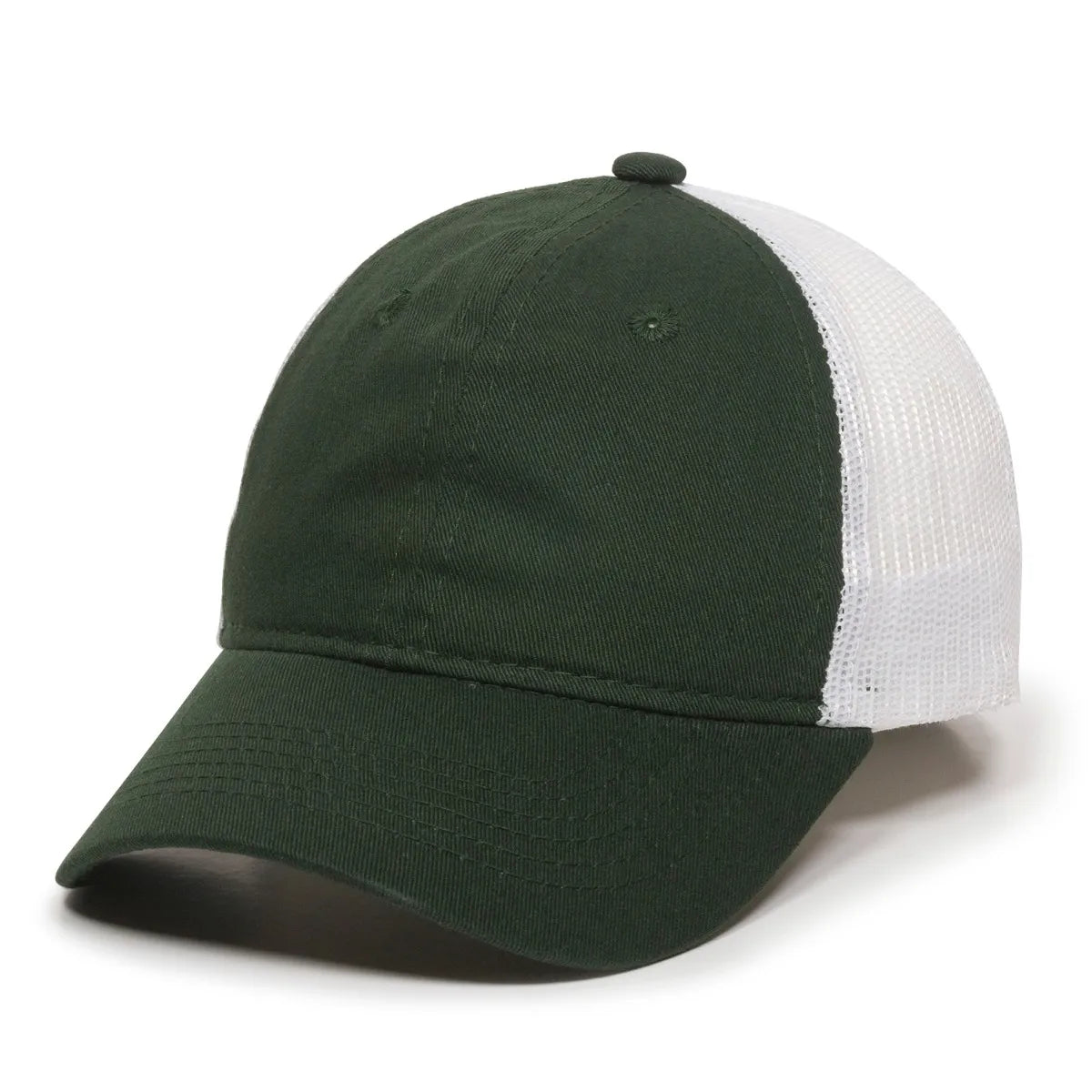 Outdoor Cap FWT-130 Garment Washed Unstructured Trucker Hat Unisex Accessories Hats & Caps