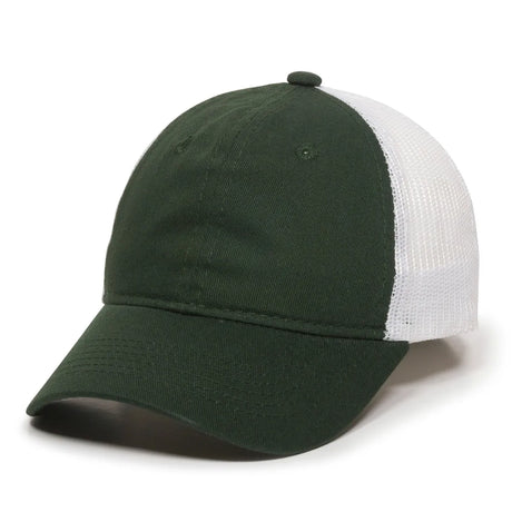 Outdoor Cap FWT-130 Garment Washed Unstructured Trucker Hat Unisex Accessories Hats & Caps