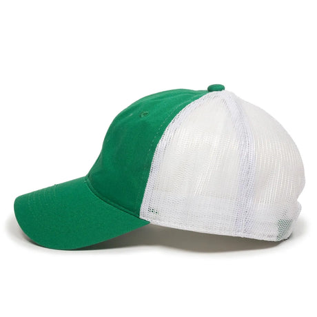 Outdoor Cap FWT-130 Garment Washed Unstructured Trucker Hat Unisex Accessories Hats & Caps