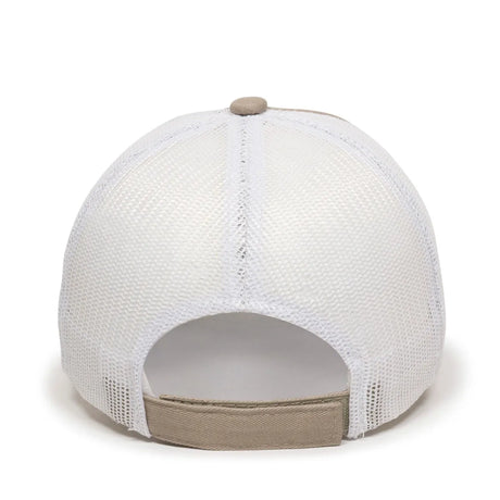 Outdoor Cap FWT-130 Garment Washed Unstructured Trucker Hat Unisex Accessories Hats & Caps