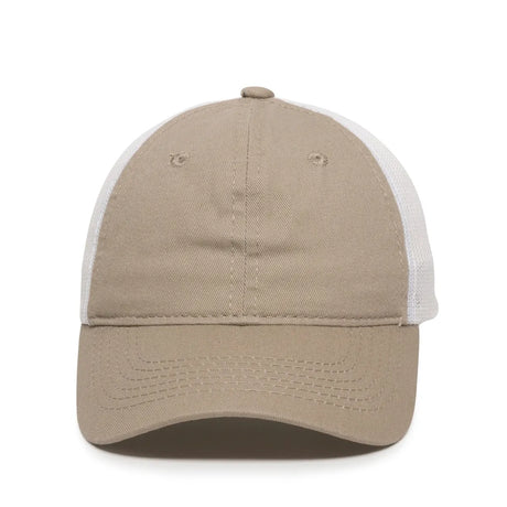 Outdoor Cap FWT-130 Garment Washed Unstructured Trucker Hat Unisex Accessories Hats & Caps