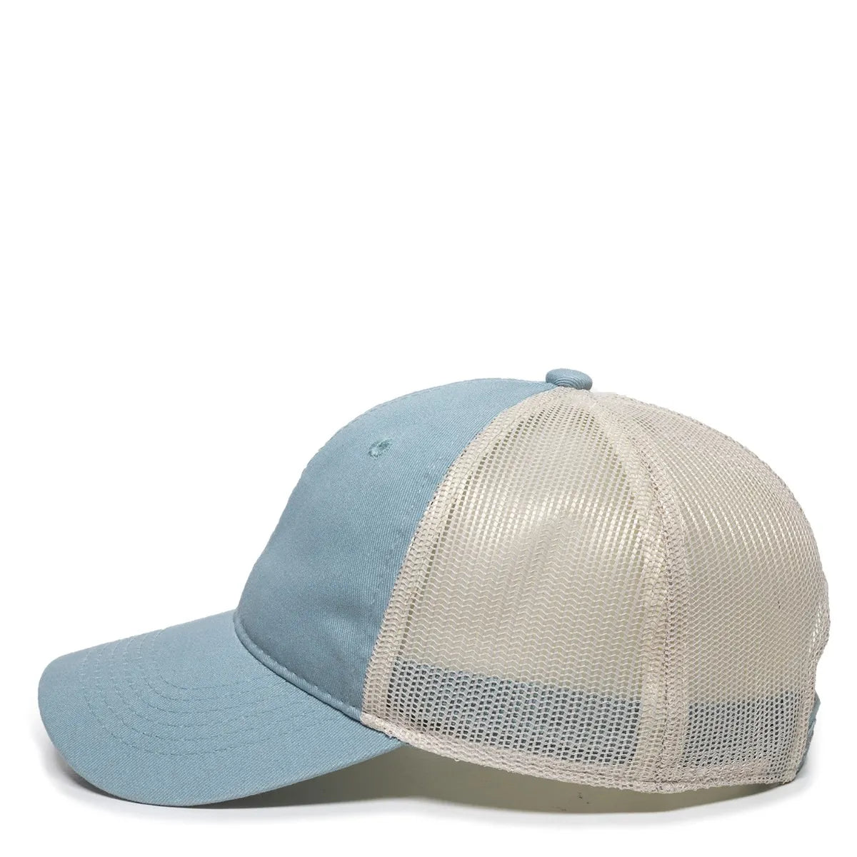 Outdoor Cap FWT-130 Garment Washed Unstructured Trucker Hat Unisex Accessories Hats & Caps