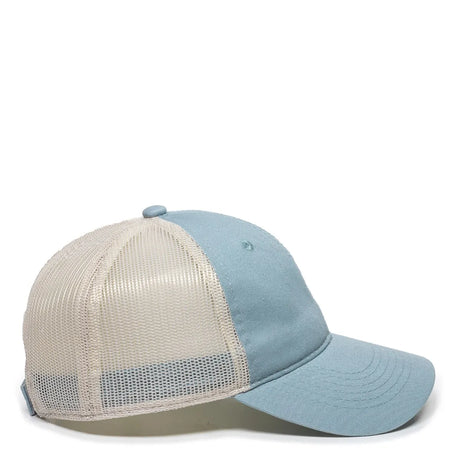 Outdoor Cap FWT-130 Garment Washed Unstructured Trucker Hat Unisex Accessories Hats & Caps