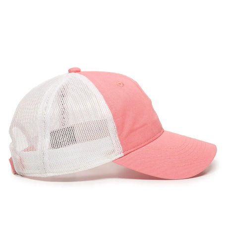 Outdoor Cap FWT-130 Garment Washed Unstructured Trucker Hat Unisex Accessories Hats & Caps