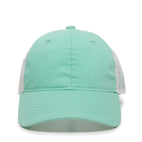 Outdoor Cap FWT-130 Garment Washed Unstructured Trucker Hat Unisex Accessories Hats & Caps