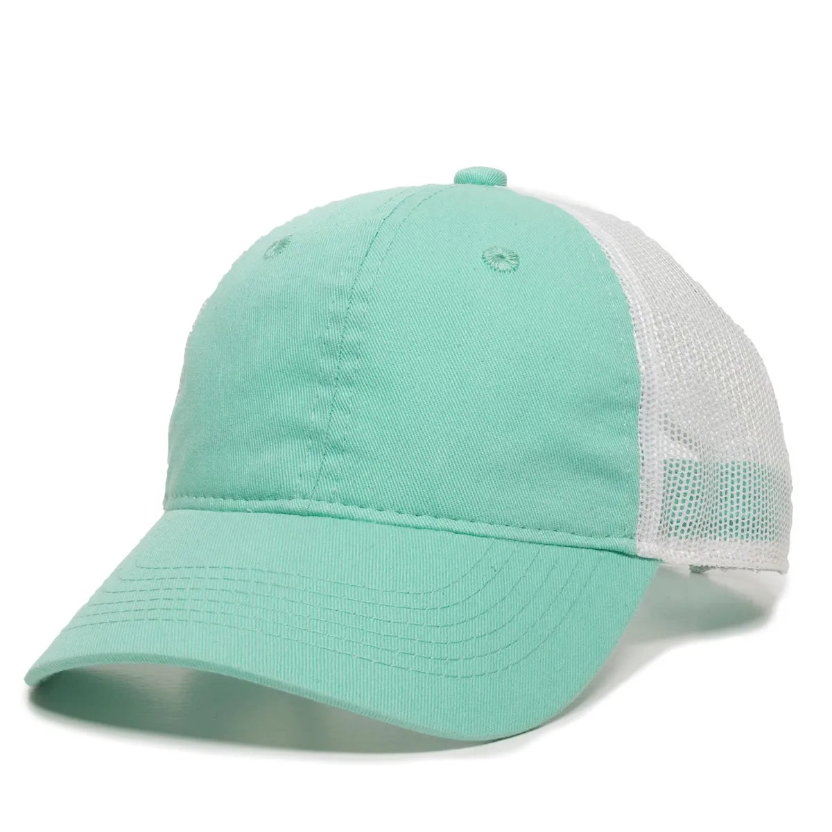 Outdoor Cap FWT-130 Garment Washed Unstructured Trucker Hat Unisex Accessories Hats & Caps