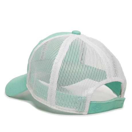 Outdoor Cap FWT-130 Garment Washed Unstructured Trucker Hat Unisex Accessories Hats & Caps