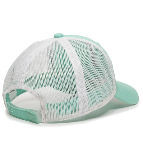 Outdoor Cap FWT-130 Garment Washed Unstructured Trucker Hat Unisex Accessories Hats & Caps