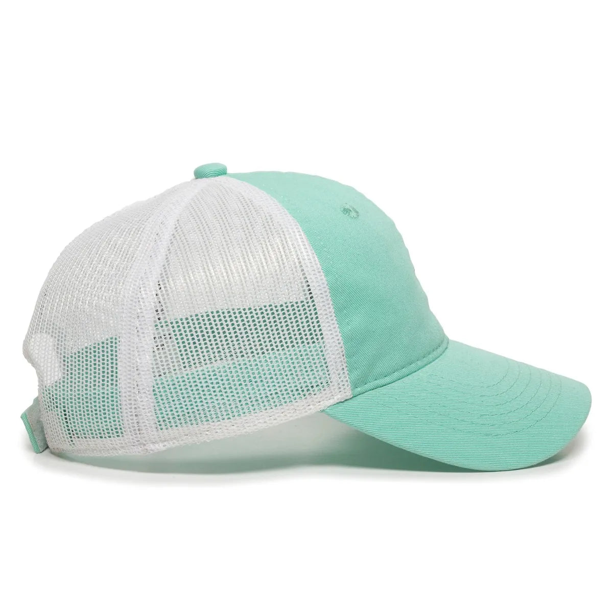 Outdoor Cap FWT-130 Garment Washed Unstructured Trucker Hat Unisex Accessories Hats & Caps